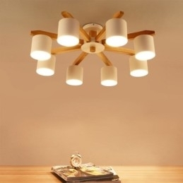 Nordic Log Pendellampe Macaron Lampe