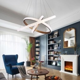 Moderne Pendellampe Akryl 3-Ringers Lampe 80+60+40Cm