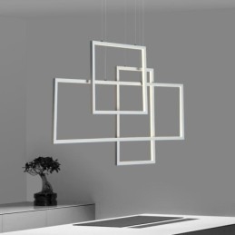 Nordisk Pendellampe Geometrisk Firkantet Pendellampe