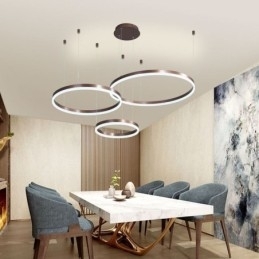 Postmoderne Pendellampe I Akryl, Ringformet Pendellampe