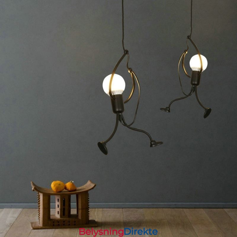 Moderne Enkel Pendellampe Liten Mannsformet Lampe Kreativ Lampe