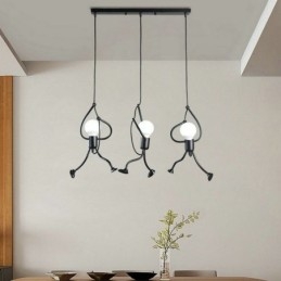 Moderne Pendellampe Kreativ Liten Mannsformet Lampe Individuell Hjemmelampe