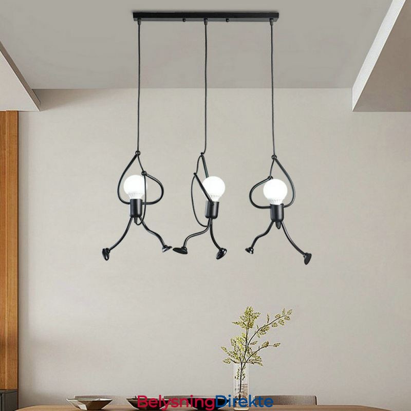 Moderne Pendellampe Kreativ Liten Mannsformet Lampe Individuell Hjemmelampe