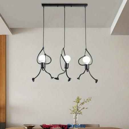 Moderne Pendellampe Kreativ Liten Mannsformet Lampe Individuell Hjemmelampe