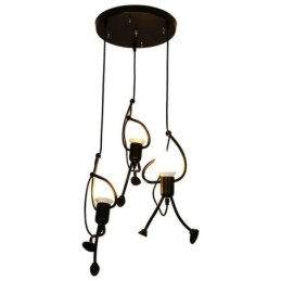 Moderne Pendellampe Kreativ Liten Mannsformet Lampe Individuell Hjemmelampe