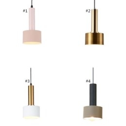 Moderne Enkel Pendellampe Sylinderformet Lampe Aluminiumsbelysningslampe