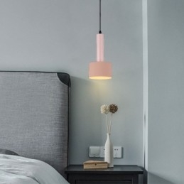 Moderne Enkel Pendellampe Sylinderformet Lampe Aluminiumsbelysningslampe