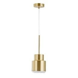 Postmoderne Glass Pendellampe Gyllen Sylinderlampe Lyssterk Belysningslampe