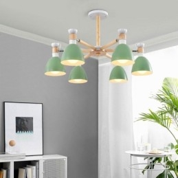 Nordisk Macaron Pendellampe Kreativ Trelysekrone
