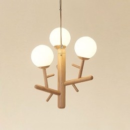 Nordisk Kreativ Pendellampe I Tre