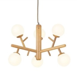 Nordisk Kreativ Pendellampe I Tre