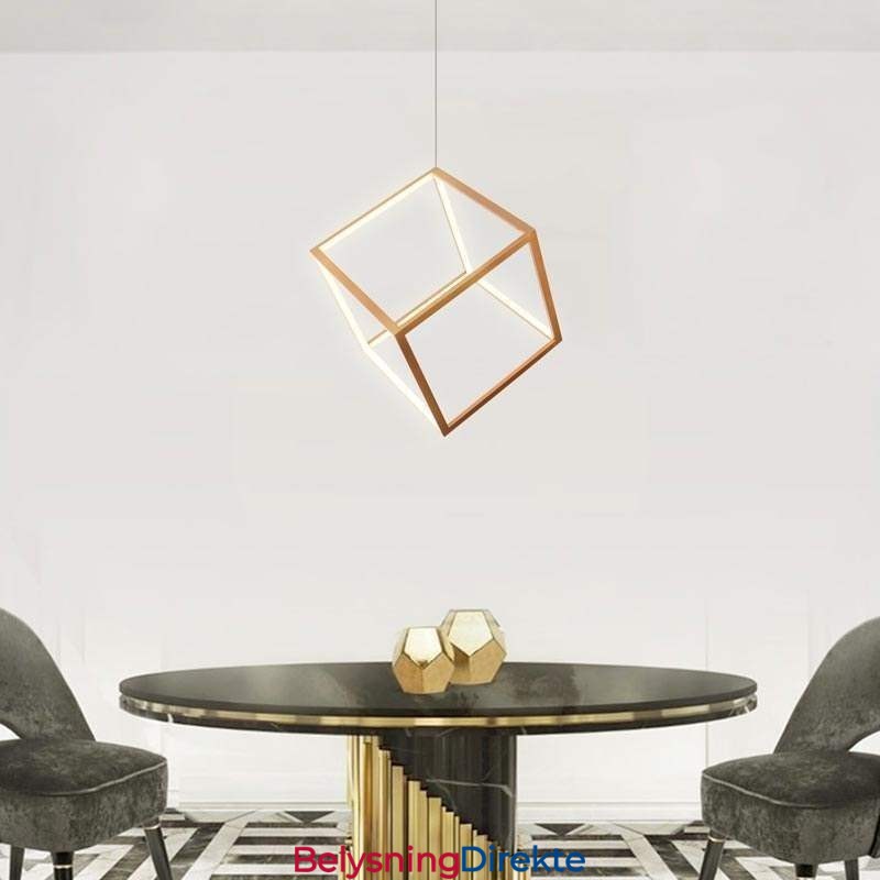 Postmoderne Pendellampe Geometrisk Gullfarget Hengelampe