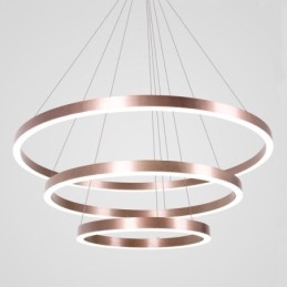 Pendellampe Tegning Håndverk 3 Ringer Lampe 80+60+40Cm