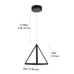 Postmoderne Pendellampe Geometrisk Trekantlampe Kreativ Lampebelysning