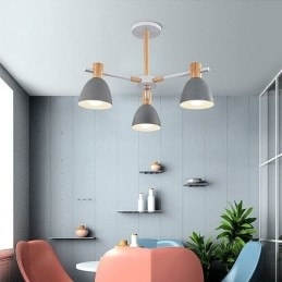 Moderne Enkel Macaron-Anhengslampe Kreativ Trebelysning