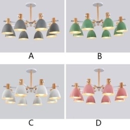 Moderne Enkel Macaron-Anhengslampe Kreativ Trebelysning