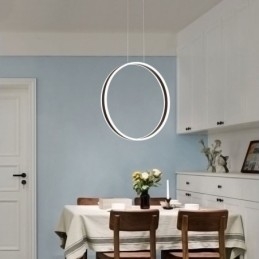 Nordisk Pendellampe I Akryl, Ringformet Pendellampe