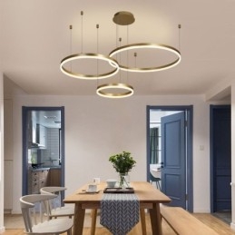 Postmoderne Pendellampe I Akryl, Ringformet Pendellampe