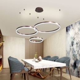 Postmoderne Pendellampe I Akryl, Ringformet Pendellampe