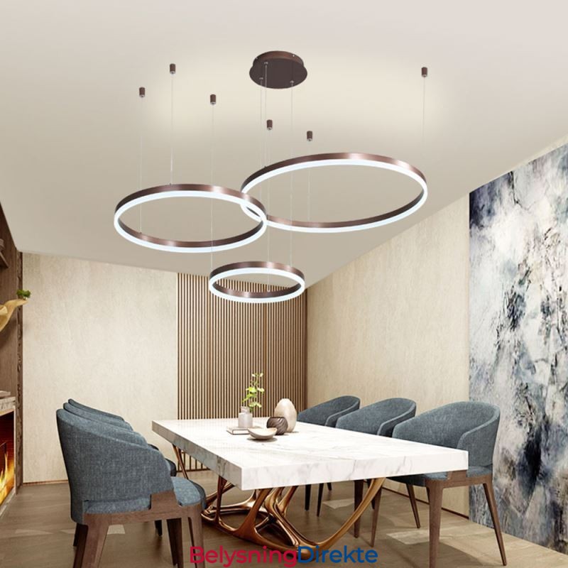 Postmoderne Pendellampe I Akryl, Ringformet Pendellampe