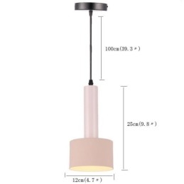 Moderne Enkel Pendellampe Sylinderformet Lampe Aluminiumsbelysningslampe