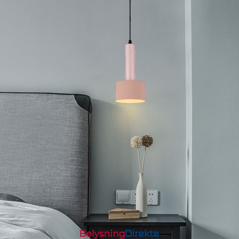 Moderne Enkel Pendellampe Sylinderformet Lampe Aluminiumsbelysningslampe