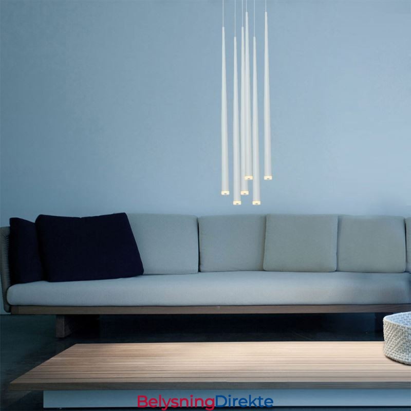 Moderne Enkel Pendellampe Sylinderformet Belysning Meteorregnlampe