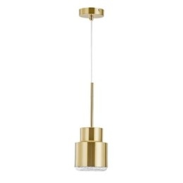 Postmoderne Glass Pendellampe Gyllen Sylinderlampe Lyssterk Belysningslampe