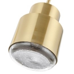 Postmoderne Glass Pendellampe Gyllen Sylinderlampe Lyssterk Belysningslampe