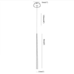 Moderne Pendellampe Sylinderformet Lampe Meteor Rain Lighting