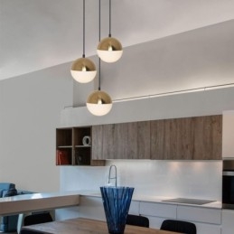 Nordisk Kuleformet Pendellampe, Moderne Og Kreativ, Rund Form, Lampebelysning