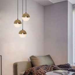 Nordisk Kuleformet Pendellampe, Moderne Og Kreativ, Rund Form, Lampebelysning