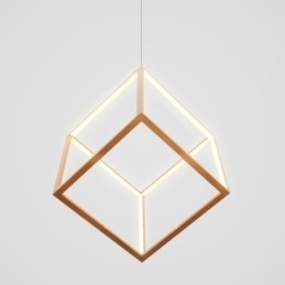Postmoderne Pendellampe Geometrisk Gullfarget Hengelampe