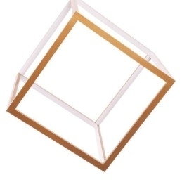 Postmoderne Pendellampe Geometrisk Gullfarget Hengelampe