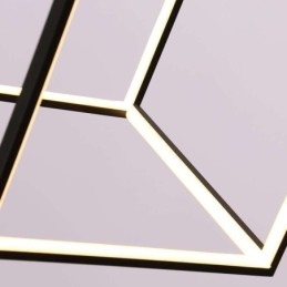 Svart Pendellampe Geometrisk Kubebelysning Lby18069