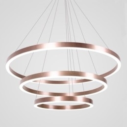 Pendellampe Tegning Håndverk 3 Ringer Lampe 80+60+40Cm