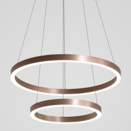 Pendellampe Tegning Håndverk 2 Ringer Lampe 60+40Cm