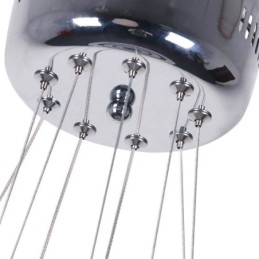 Moderne Pendellampe I Akryl Med 3 Ringer, 40+30+20 Cm