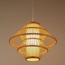 Gyroskopdesign Bambus Pendellampe