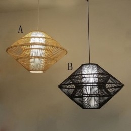 Gyroskopdesign Bambus Pendellampe