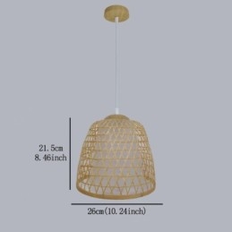 Visual Comfort Dome Bambus Pendellampe
