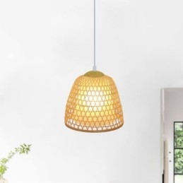 Visual Comfort Dome Bambus Pendellampe