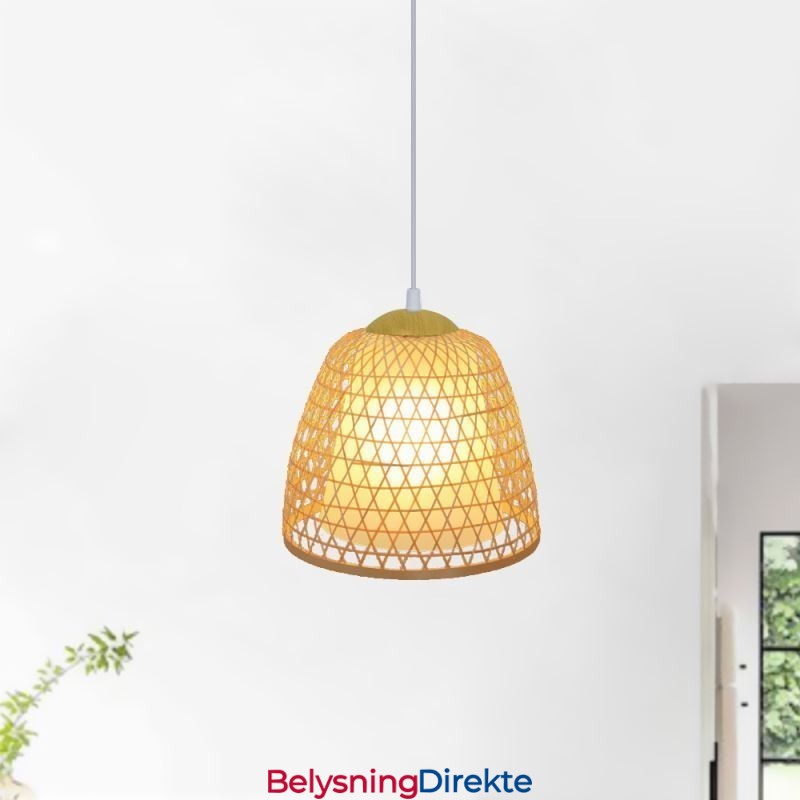 Visual Comfort Dome Bambus Pendellampe