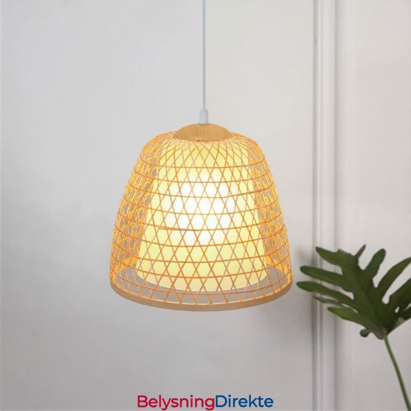 Visual Comfort Dome Bambus Pendellampe
