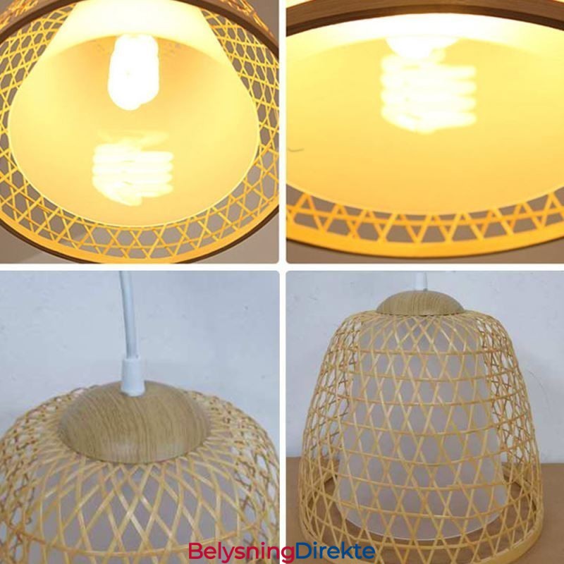 Visual Comfort Dome Bambus Pendellampe