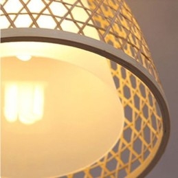 Visual Comfort Dome Bambus Pendellampe