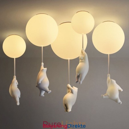 Nordisk Ballongtaklampe Akryl Pendellampe For Barn