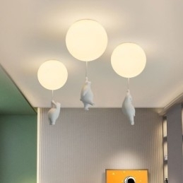 Nordisk Ballongtaklampe Akryl Pendellampe For Barn