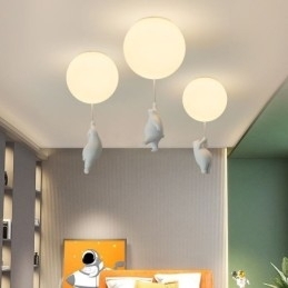 Nordisk Ballongtaklampe Akryl Pendellampe For Barn
