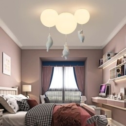 Nordisk Ballongtaklampe Akryl Pendellampe For Barn